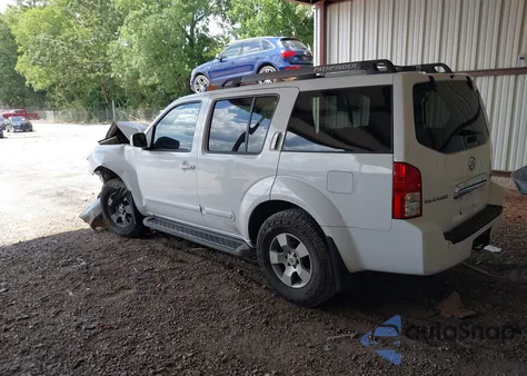 2007 Nissan Pathfinder Se z USA, uszkodzony, nr VIN 5N1AR18U97C639988